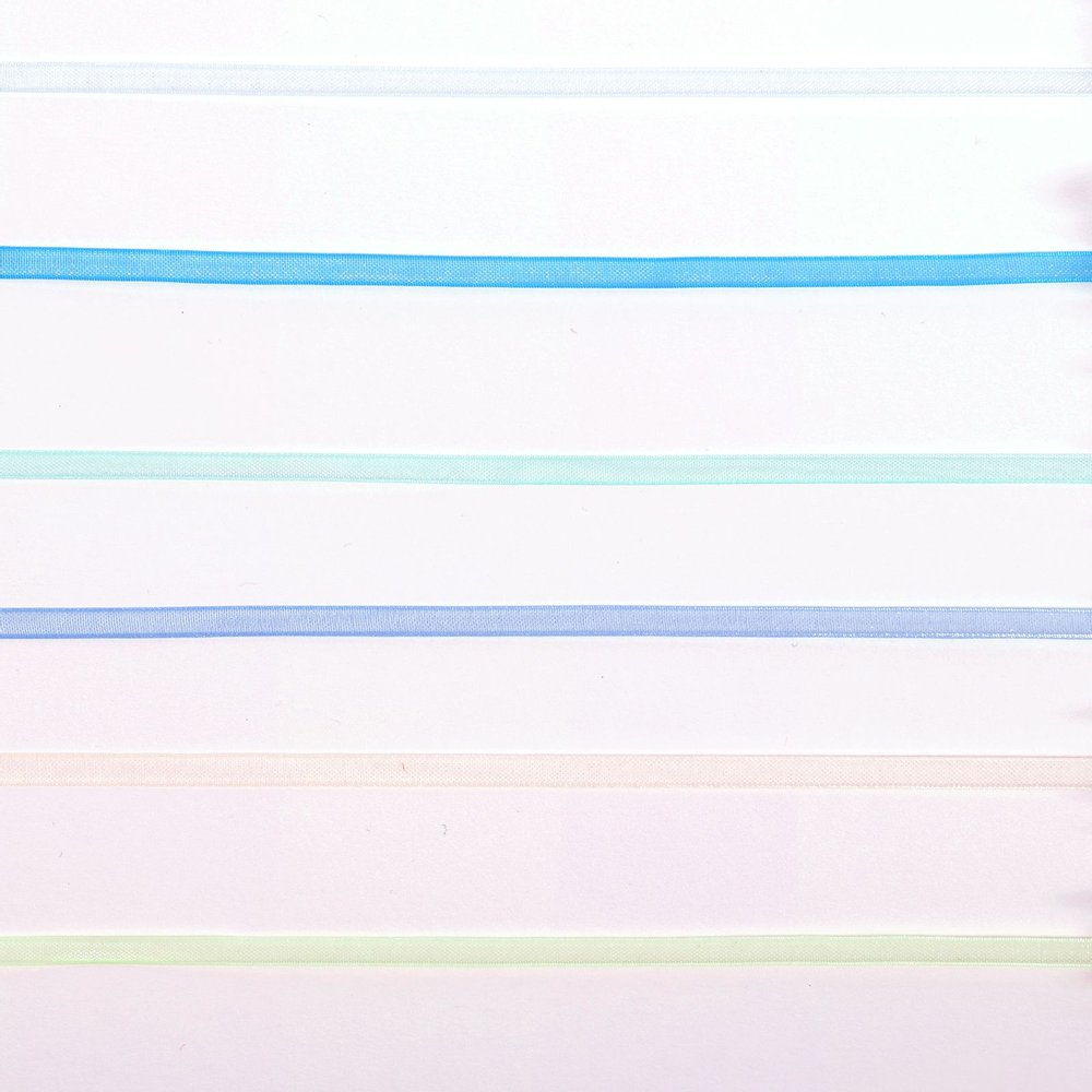 Vaessen Creative Organza Ribbon 6 Colours 3mmx2m Baby Blue-4