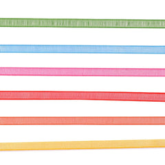 Vaessen Creative Organza Ribbon 6 Colours 3mmx2m Summer-4