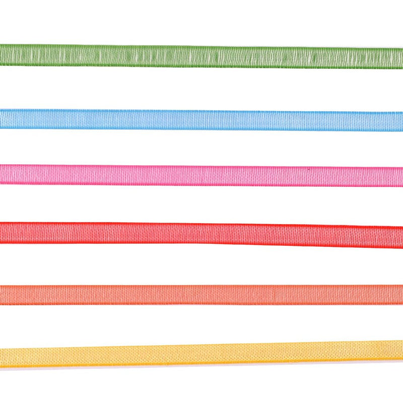 Vaessen Creative Organza Ribbon 6 Colours 3mmx2m Summer-4