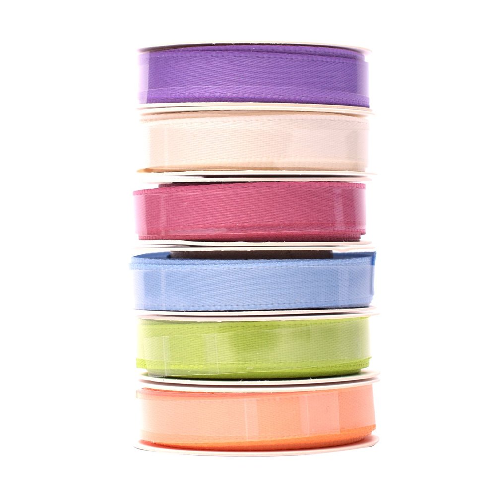 Vaessen Creative Satin Ribbon 6 Colours 6mmx2m Spring-2