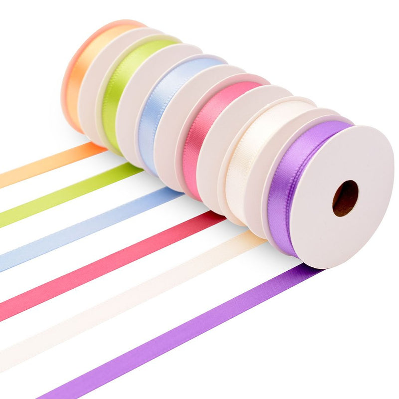 Vaessen Creative Satin Ribbon 6 Colours 6mmx2m Spring-3