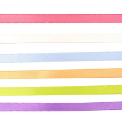 Vaessen Creative Satin Ribbon 6 Colours 6mmx2m Spring-4