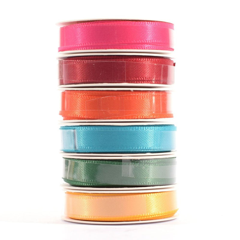 Vaessen Creative Satin Ribbon 6 Colours 6mmx2m Summer-2