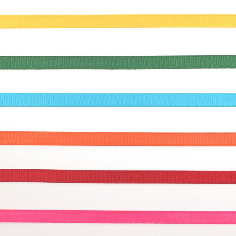 Vaessen Creative Satin Ribbon 6 Colours 6mmx2m Summer-4