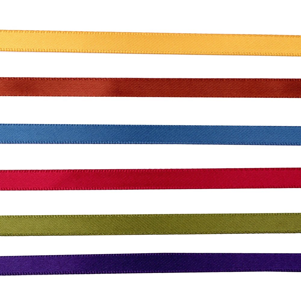 Vaessen Creative Organza Ribbon 6 Colours 6mmx2m Autumn-4