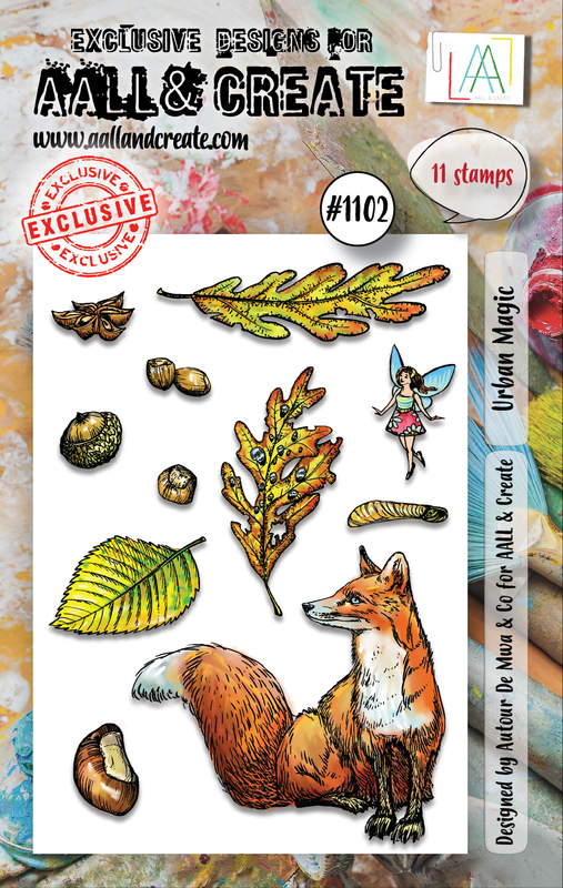 AALL and Create #1102 - A7 Stamp Set - Urban Magic-1