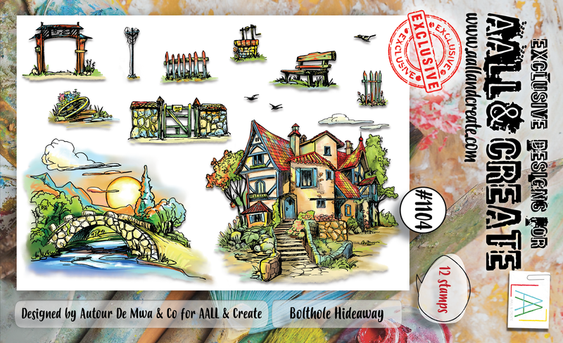 AALL and Create  A6 Stamp Set - 1104 - Bolthole Hideaway-1
