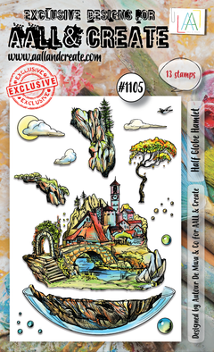AALL and Create  A6 Stamp Set - 1105 - Half Globe Hamlet-1
