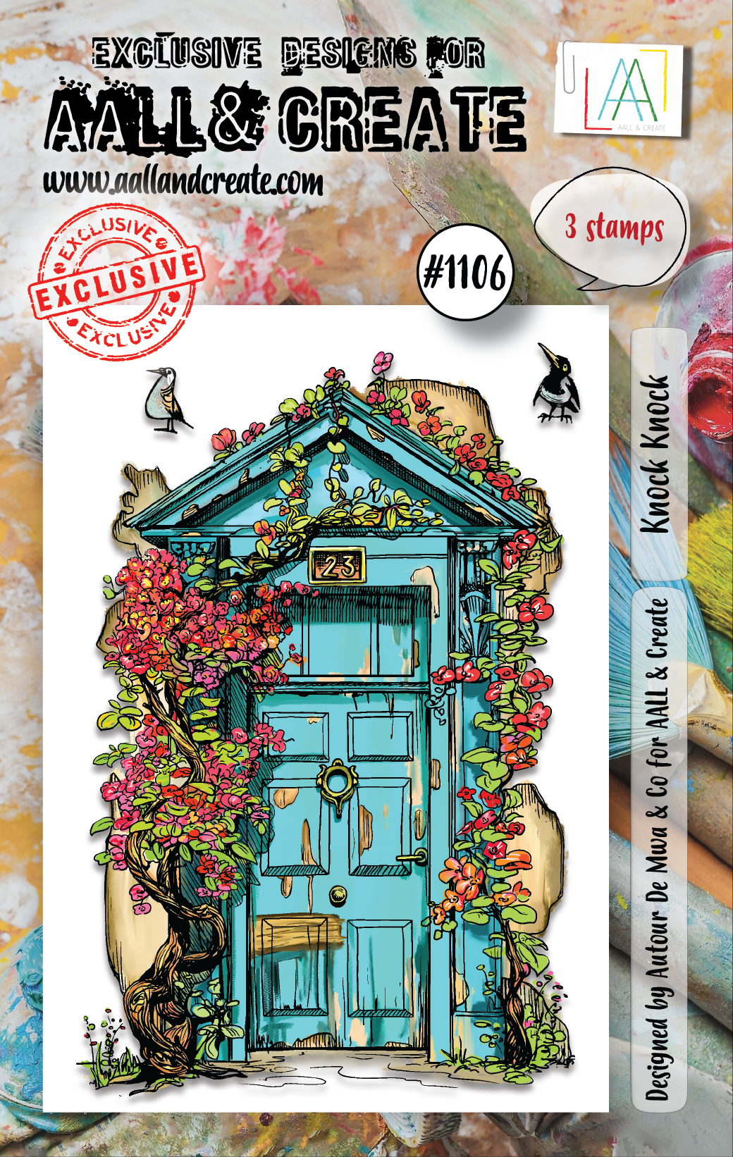 AALL and Create  A7 Stamp Set - 1106 - Knock Knock-1