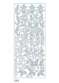 Deco Stickers - Scrolls/Leaves-1