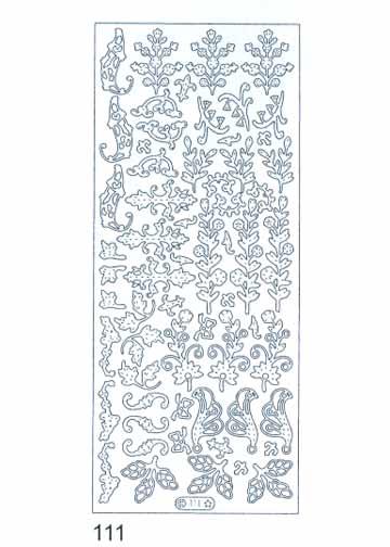 Deco Stickers - Scrolls/Leaves-1