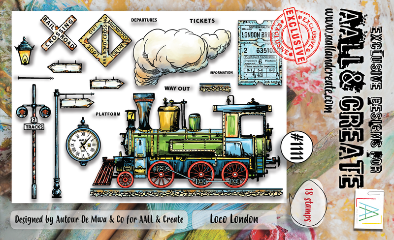 AALL and Create #1111 - A6 Stamp Set - Loco London-1
