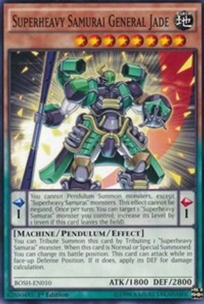 Superheavy Samurai General Jade (BOSH-EN010) - Breakers of Shadow 1st Edition-1