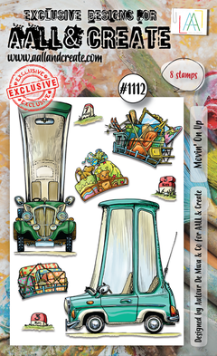 AALL & Create n° 1112 - Set de tampons A6 - Movin' On Up-1