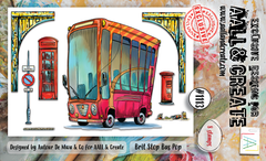 AALL and Create #1113 - Lot de tampons A6 - Bus Brit Stop-1