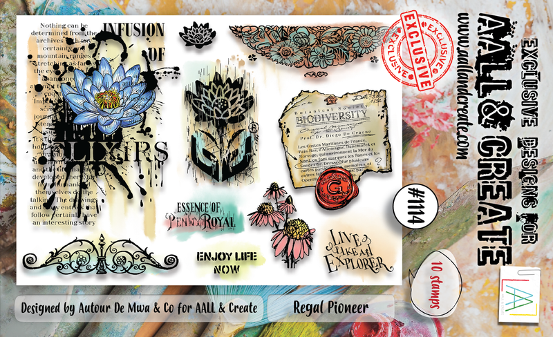 AALL and Create #1114 - A6 Stamp Set - Regal Pioneer-1