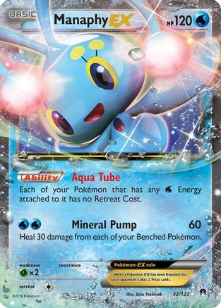 Manaphy EX 32/122 - XY  BREAKpoint Holofoil-1