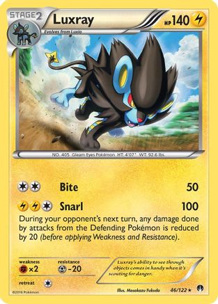 Luxray 46/122 - XY  BREAKpoint Reverse Holofoil-1