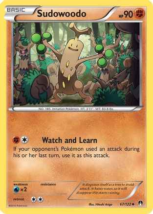 Sudowoodo 67/122 - XY  BREAKpoint Reverse Holofoil-1