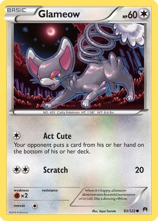 Glameow 93/122 - XY  BREAKpoint-1