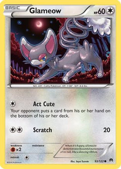 Glameow 93/122 - XY  BREAKpoint-1