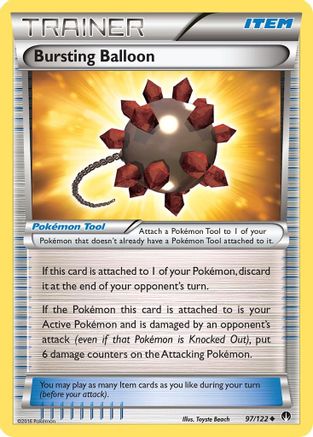 Bursting Balloon 97/122 - XY  BREAKpoint Reverse Holofoil-1