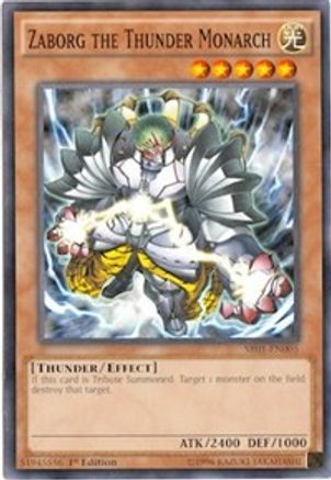 Zaborg the Thunder Monarch (SR01-EN005) - Structure Deck: Emperor of Darkness Unlimited-1