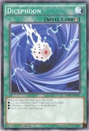 Dicephoon (SR01-EN032) - Structure Deck: Emperor of Darkness 1st Edition-1