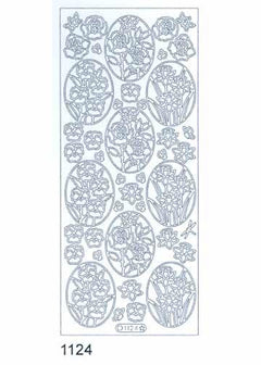 Deco Stickers - Ovals with Flowers-1