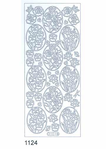 Deco Stickers - Ovals with Flowers-1
