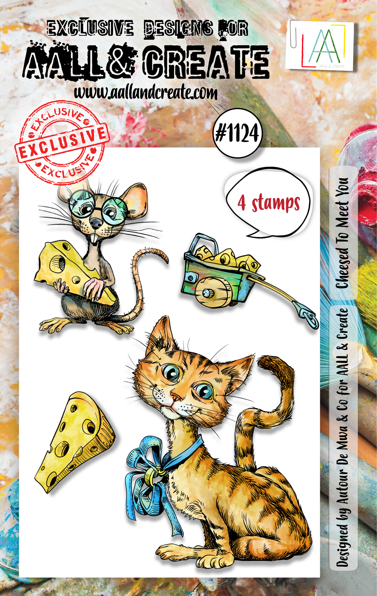 AALL and Create - A7 Stamp Set - Cheesed To Meet You-1