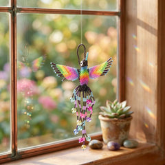 Purple Beaded Humming Bird-2