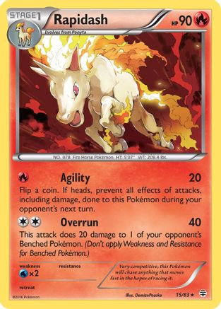Rapidash 15/83 - Generations Reverse Holofoil-1
