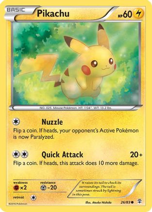 Pikachu 26/83 - Generations Reverse Holofoil