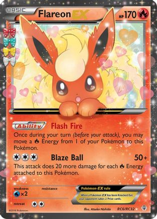 Flareon EX RC6/83 - Generations Radiant Collection Holofoil-1