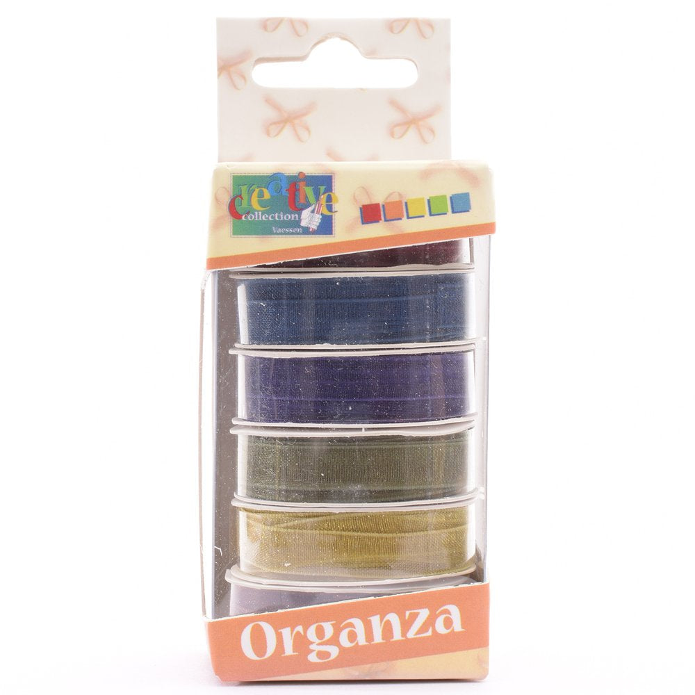 Vaessen Creative Organza Ribbon 6 Colors 6mmx2m Autumn-1