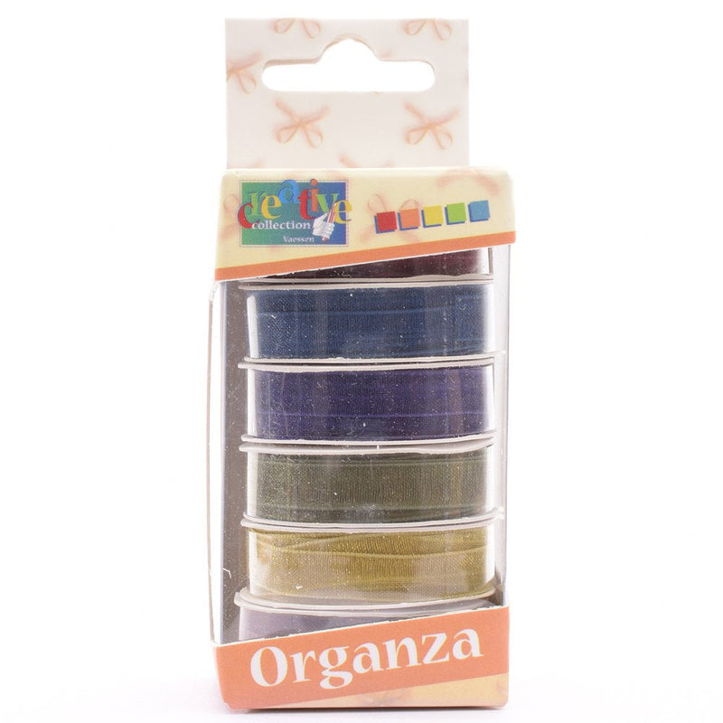 Vaessen Creative Organza Ribbon 6 Colors 6mmx2m Autumn-1