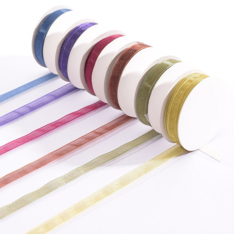 Vaessen Creative Organza Ribbon 6 Colors 6mmx2m Autumn-2