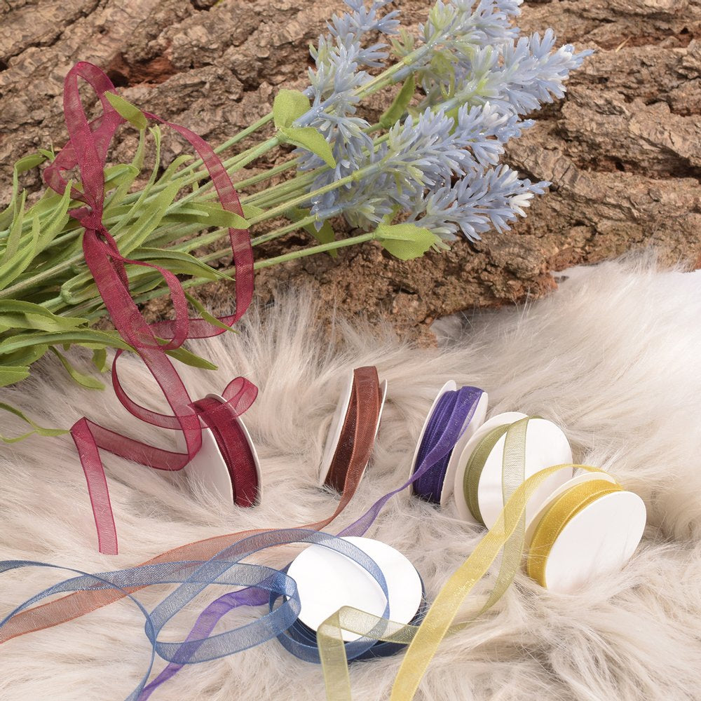 Vaessen Creative Organza Ribbon 6 Colors 6mmx2m Autumn-5