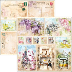 Ciao Bella Notre Vie Cards Paper Sheet 12"X12" 1 Sheet-1