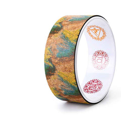 Cork Yoga Wheel – Yoga Stretching & Backbend Exercise Prop for Flexibility-6