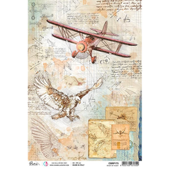 Ciao Bella Rice Paper A4 Study Of Flight-1