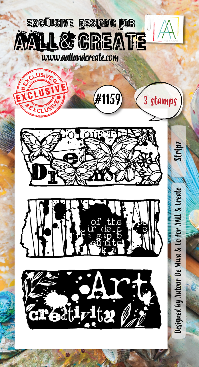 AALL and Create - A8 Stamp Set - Stripz-1