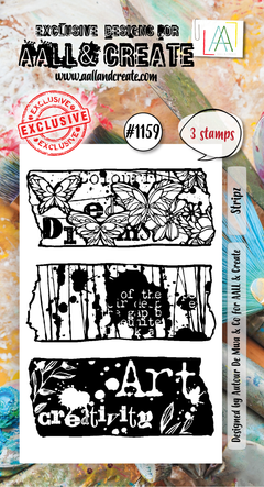 AALL and Create - A8 Stamp Set - Stripz-1