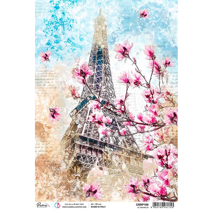 Ciao Bella Rice Paper A4 Le Magnolia-1