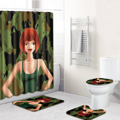 Bathroom Non-Slip Mat – Female Series 3-Piece Set-6