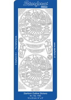 Deco Stickers - Oriental Houses-1