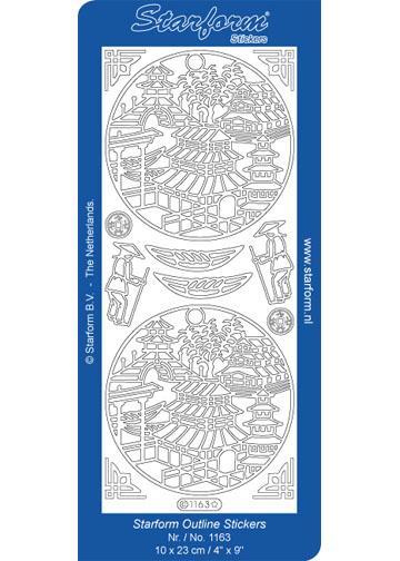 Deco Stickers - Oriental Houses-1