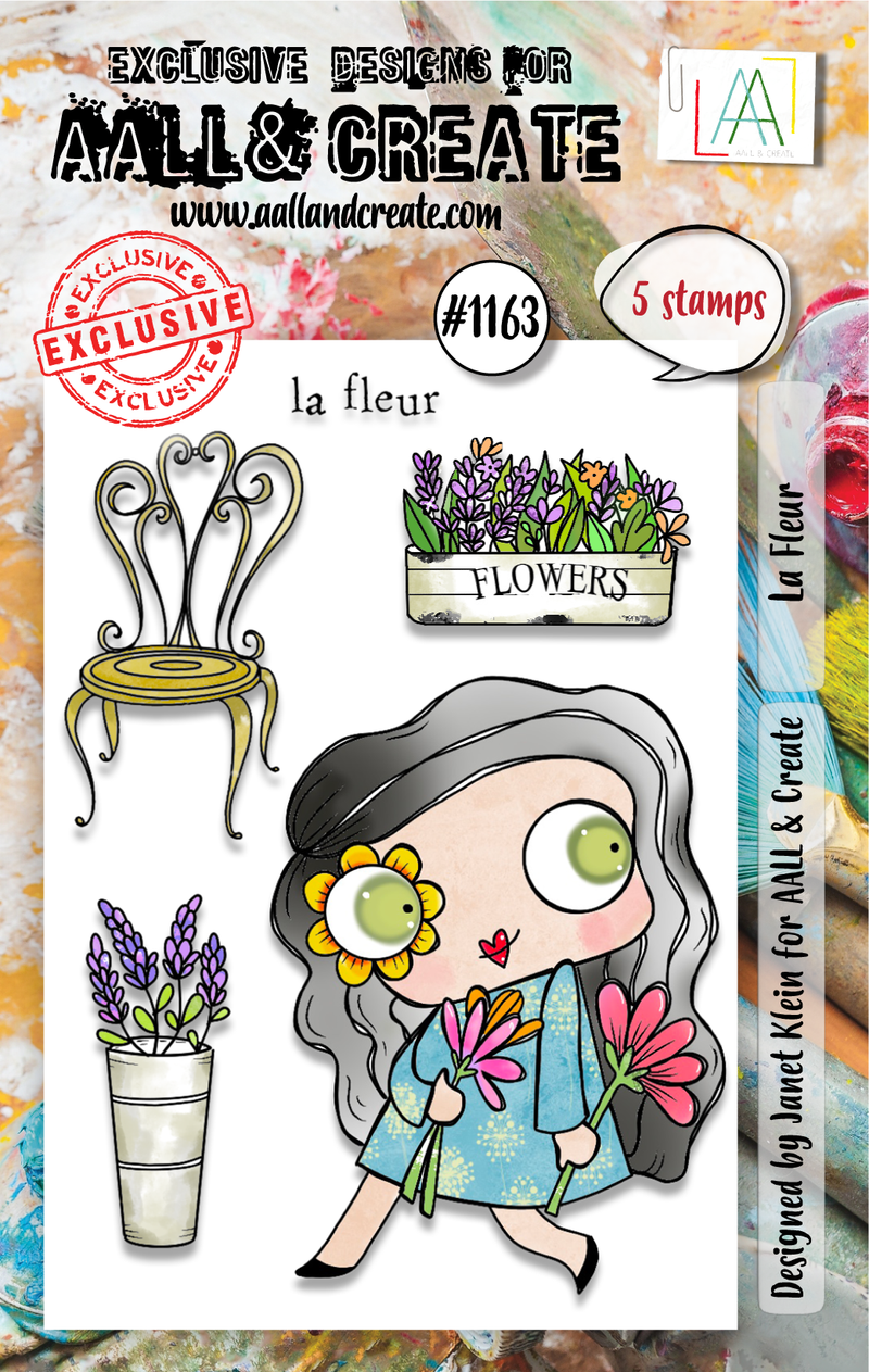 AALL and Create - Set de sellos A7 - La Fleur-1