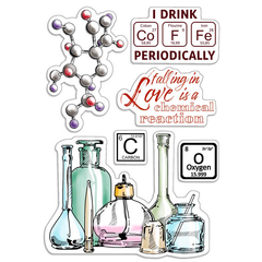 Ciao Bella Clear Stamp Set 4"X6" Chemical Reaction-1